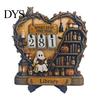Wooden Reading Tracker Halloween Book Read This Year Counter, Ghost Bookstore Counter with Number, Table Sign Decoration, Gift for Bookworms