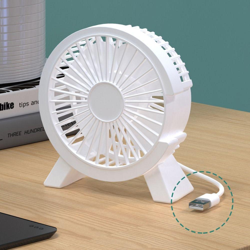 Quiet Motor USB Desk Fan USB Powered Desktop Fan Portable Quiet Cooling Fan Dormitory Use