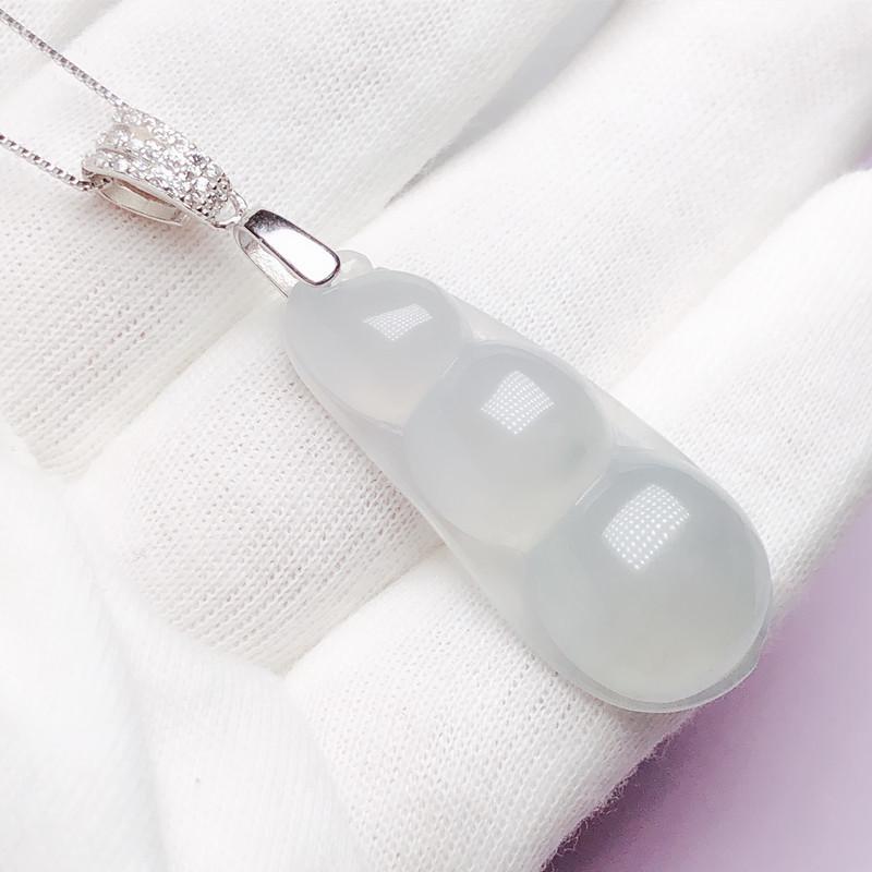 S925 Sterling Silver Medium Necklace Clasp Clip for Jade Pendant