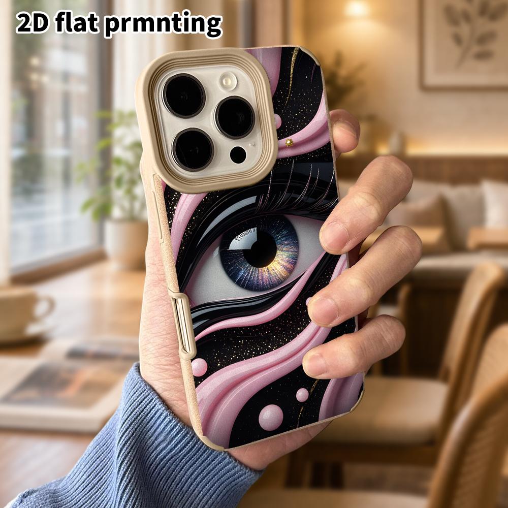 Phone Case: Lambskin 2D Flat Samsung Galaxy A34 A35 M05 M06 S20 S22 S21 FE Plus 5G Protective Case, Dreamy Art Eye, Christmas and Halloween Gift