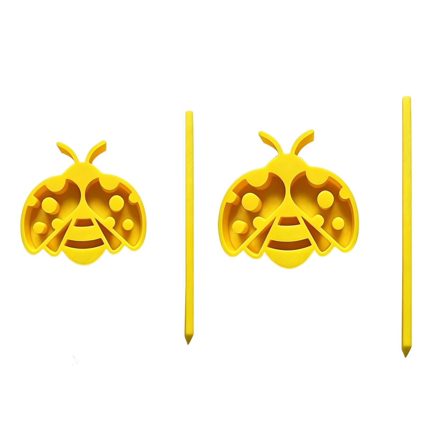 

Insect Garden Watering Spikes Set with Bee and Beetle Design Durable Plastic Plant Drip Irrigation Stakes for Outdoor Garden and Potted Plants M жовтий