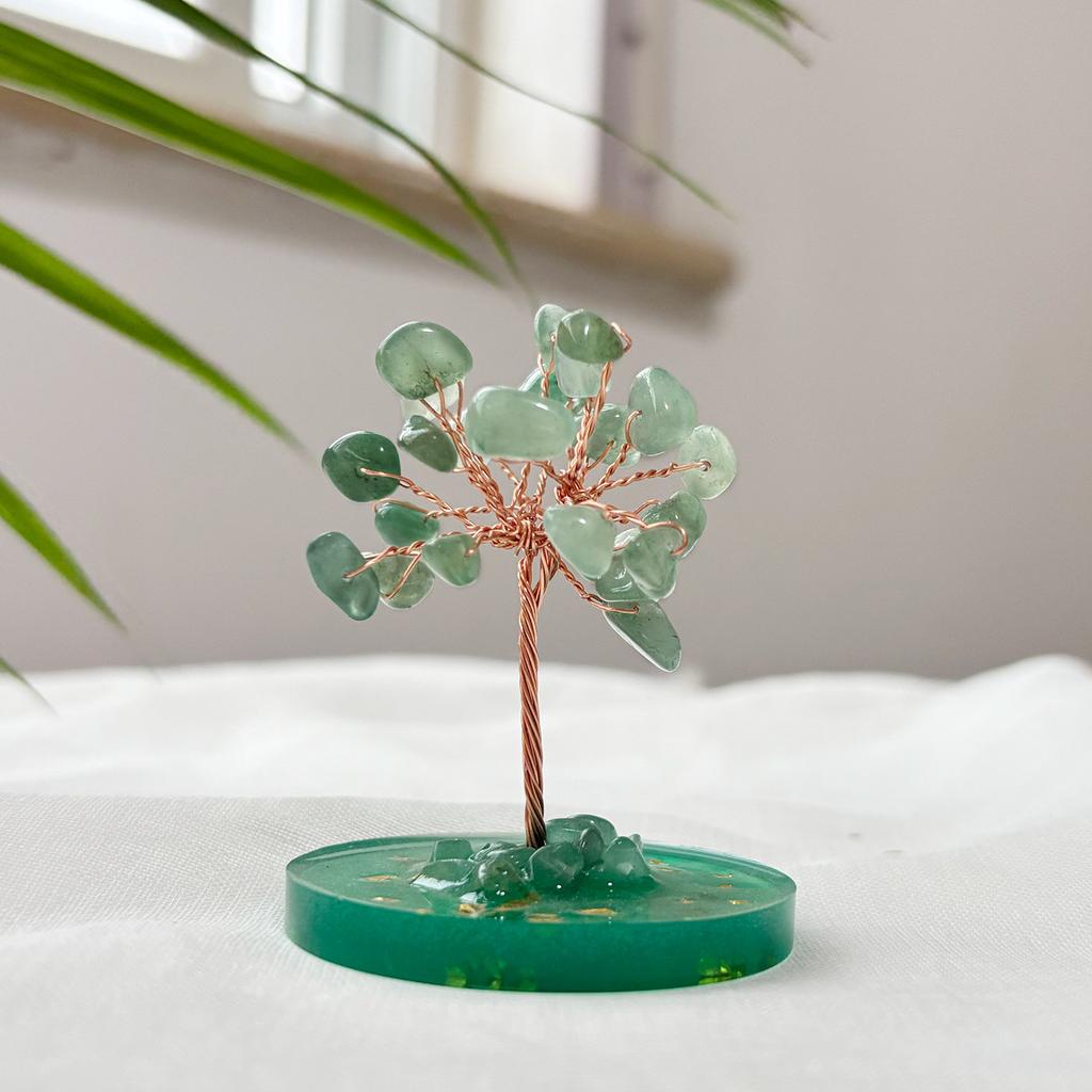 Home Decoration fortune transfer crystal fortune tree office desktop treasure bowl ornament crystal tree of life creative handicrafts