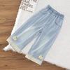 Girls' Tencel Denim Wide Leg Summer Pants