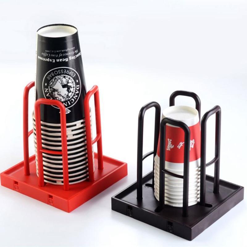 Space Saving Paper Cup Dispenser Cup Organizer for Neatly Organizing Cups Simple Cup Display Stand Holder