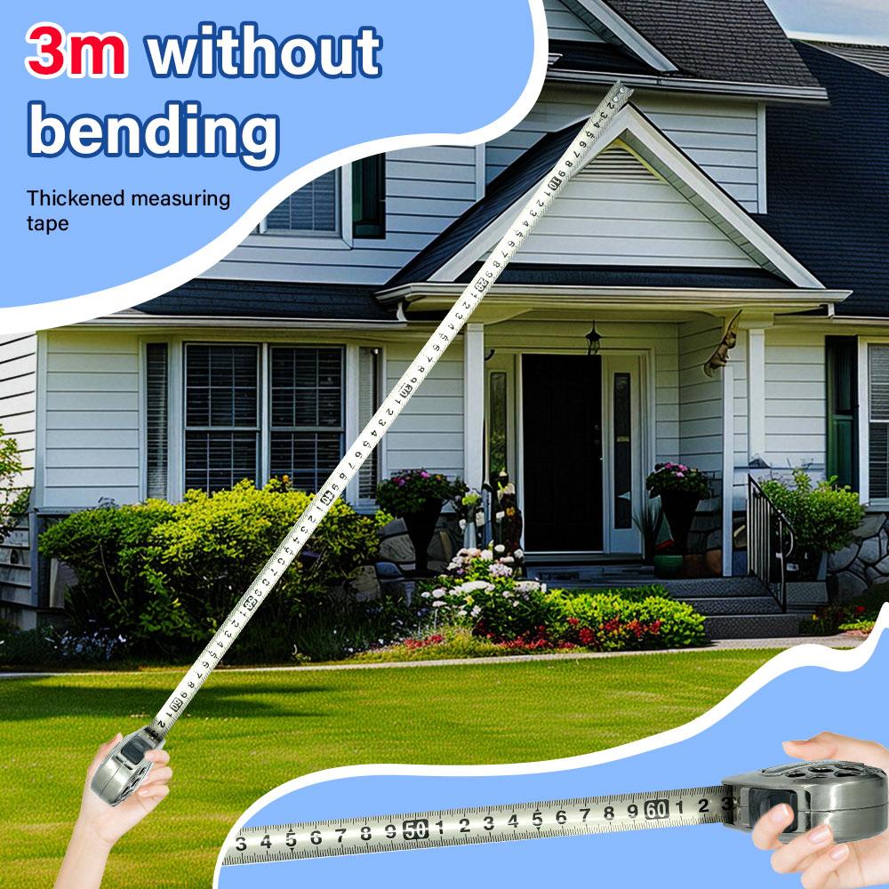 Portable Tape Measure Stainless Steel Waterproof Anti-Rust Corrosions-Resistant High Precision Metric Scale Measuring Tools