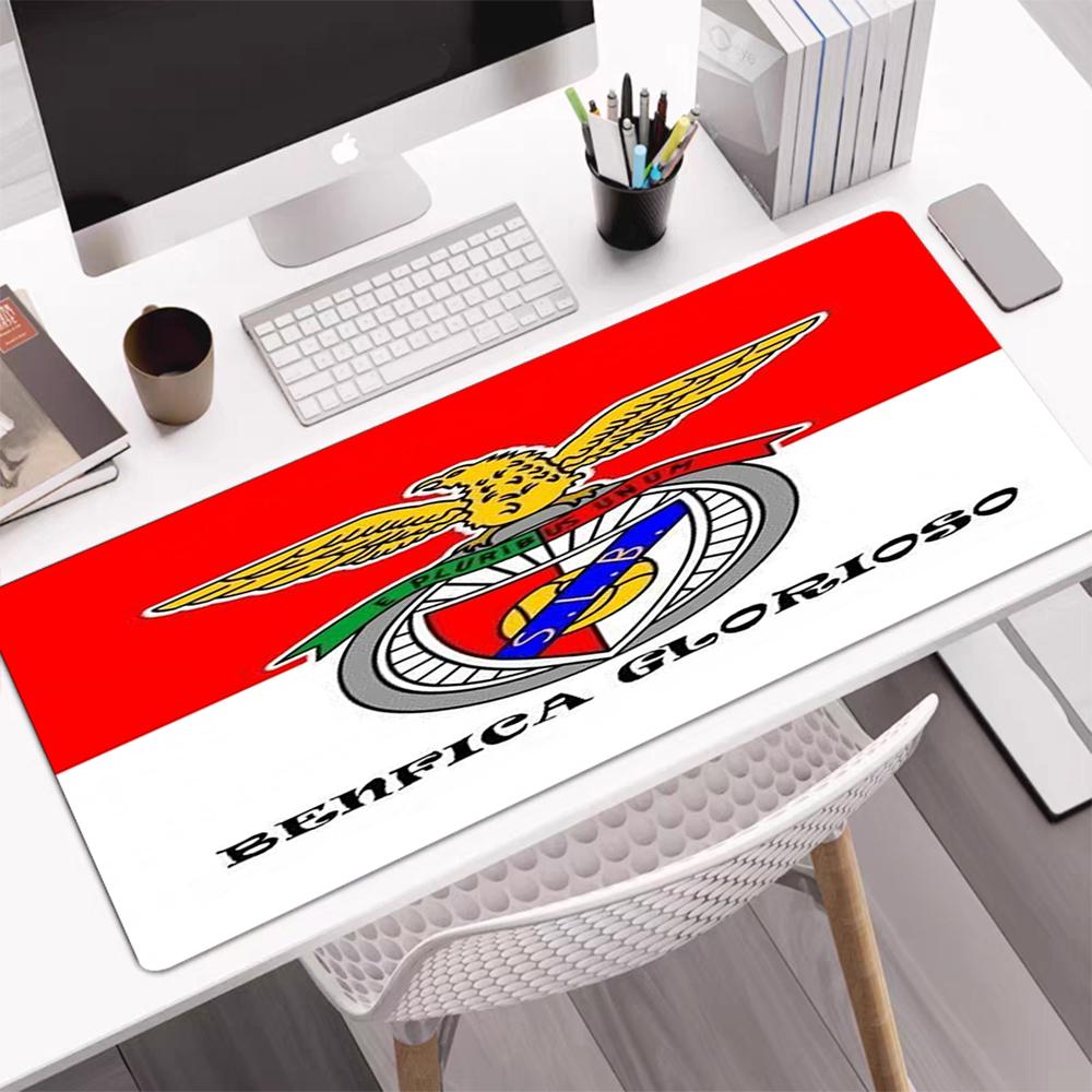 Benfica Thema Mauspads, Rutschfeste Gummiunterseite, Multifunktionales Büro- & Heimdekor, Perfekt für die Personalisierung des Arbeitsplatzes.