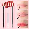 Compact Disposable Spiral Lip Brush - Portable Mini Cotton Swab for Lipstick & Gloss Application