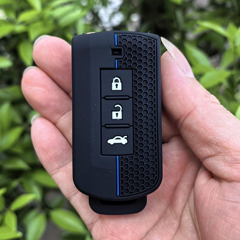 

3 Buttons Car Silicone Remote Key Case Cover Shell For Mitsubishi Xpander Outlander Asx Pajero Eclipse Cross Montero Accessories