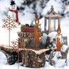 Metal Christmas Garden Decoration Stakes for Plant Pots Yard Decors Yard Stakes Christmas Decors for Garden Yard Lawn