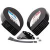 FARBIN Slender Horn, Thin, Compact, 118 dB 12 V, 2-Pack Swirl, 410Hz+510Hz, Premium Sedan
