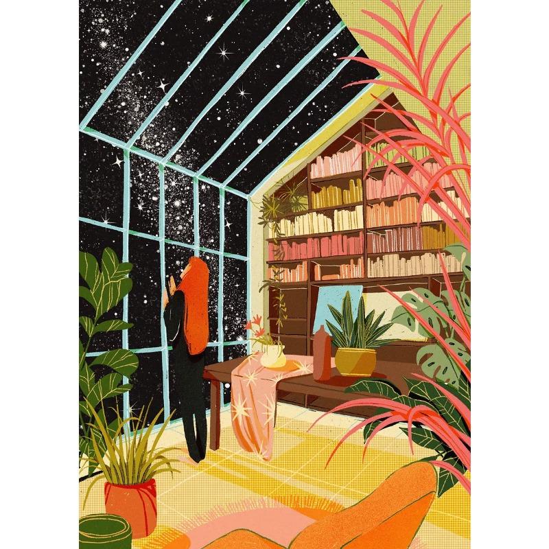 Bohemian Minimalist Character And Plant Leisure Posters Prints Canvas Painting Wall Art Picture Living Room Bathroom Home Decor