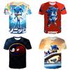 Vibrant Sonic The Hedgehog Printed T-shirt For Kids With Short Sleeves And Comfort Fit