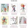 Heavy-Duty Aluminum Telescopic A-Frame Ladder with Wide Steps