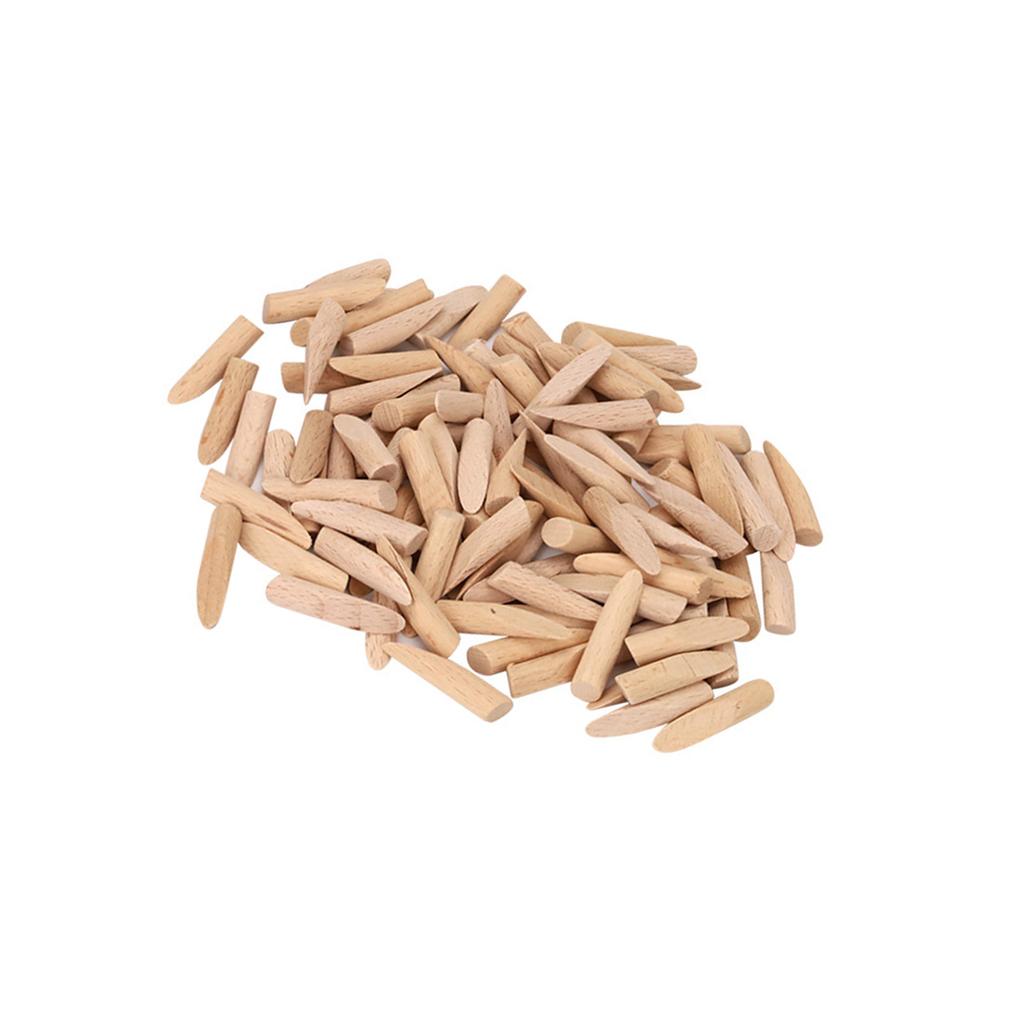 100Pcs Inclined Hole Plug Woodworking Drilling Plugs Wood Oblique Plugs Carpentry Locators Plugs Carpentry Wood Plugs