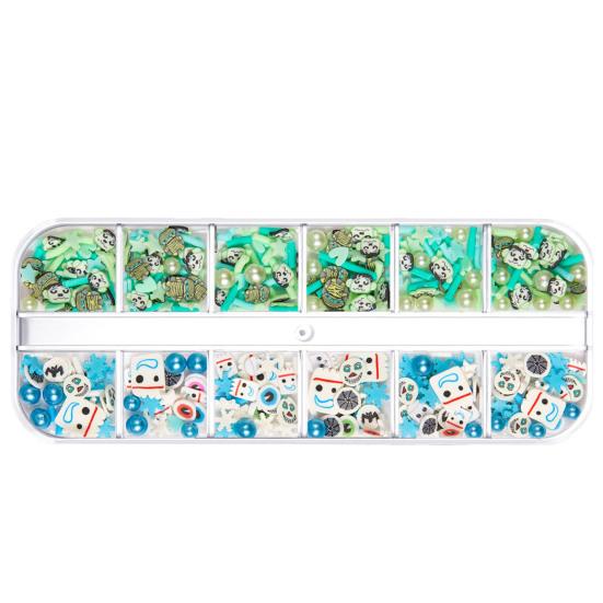 1 Box Nail Sequins Ultra-Thin Bright Color Shiny Visual Effect Enhance Atmosphere Soft Clay Halloween Themed