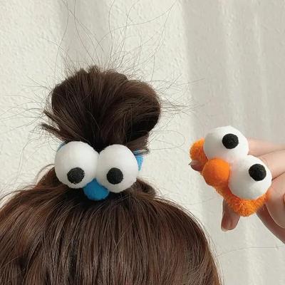 Neue Herbst und Winter Lustige Verkauf Große Augen Seil Mädchen Herz Candy Farbe Hohe Elastizität 2-16 Jahre Alt Haar band