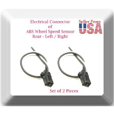 2 X Connector of ABS Wheel Speed Sensor Rear L/R Fits Escape Tribute Marnier