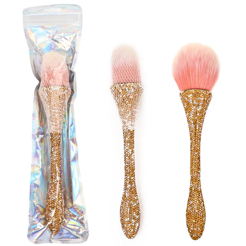 Soft Small Waist Nail & Makeup Brush for Blush and Loose Powder