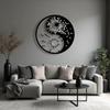 Metal Yin Yang Sun Moon Art Sculpture Home Decor