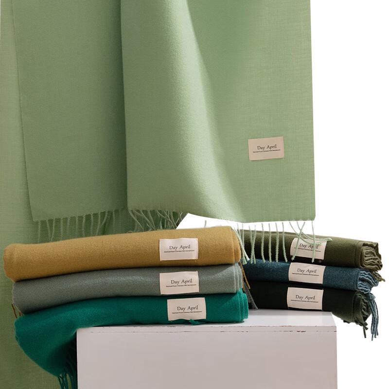 Warm Solid Color Imitation Cashmere Scarf & Shawl