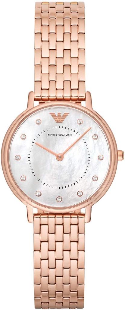 Emporio Armani AR11006 Officially Pink Gold Women's Watch, Imported,