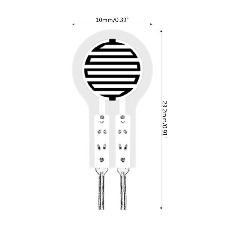 Thin Film Pressure Polymer Piezoelectric PVDF Pressure Transducer 500G