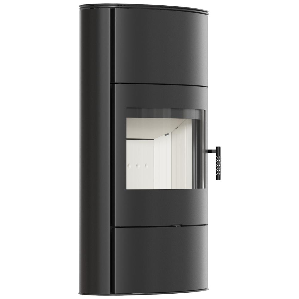 Wood burning steel stove KRATKI AB/S/2/ROLLO High 10 kW Ø 150