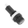 20PCS 5x20mm Screw Cap Fuseinf Holder Black Screw Cap Design Glass Tube Fuseing Holder Fuseing Holder Auto Stereo Installation