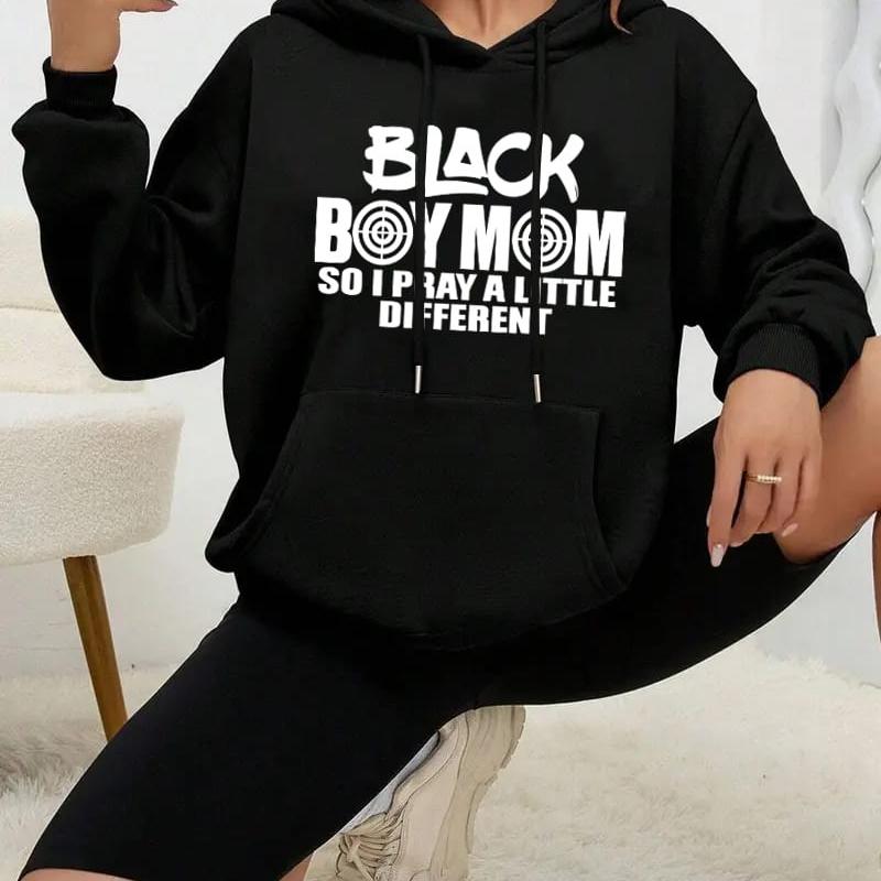 

Women s Relaxed Fit Hoodie, Solid Color & Low-Maintenance, Travel & Daily Errand XXL чорний