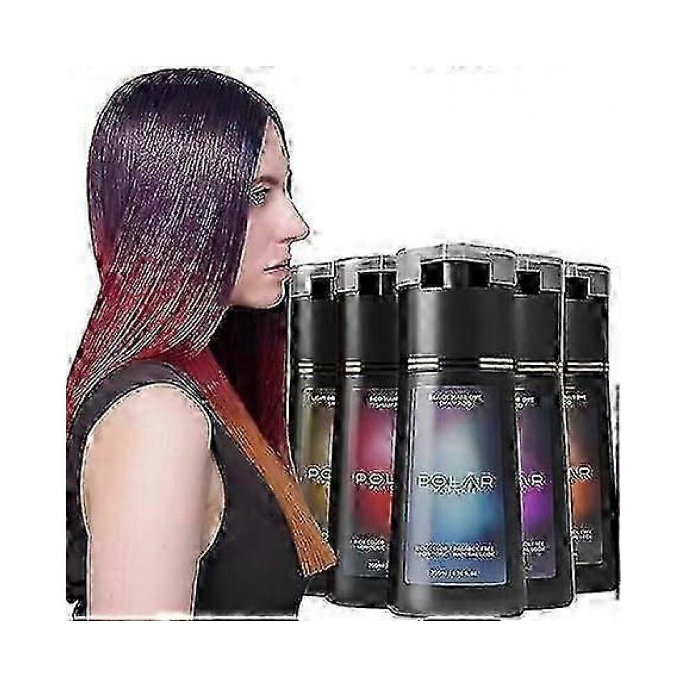 (dark Brown) Polar Hair Care Quick Colour Shampoo