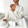 Women's Cozy Cardigan Sweaters Long Sleeve Fall Button Down Tops Knit Sweater Cardigans Casual Fuzzy Stretch Lounge Outfits for Women Sweater Jackets