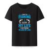 Funny Husband And Wife Fishing Partners For Life Print Tshirt Unisex Summer Hipster Streetwear Oneck Tshirt Oversized T Shirt