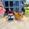 12cm Anime Chainsaw Man Puppen Plüschtier Cartoon Pochita Oranger Hund Kissen Kuscheltier Weiches Spielzeug Für Kinder Geburtstagsgeschenk