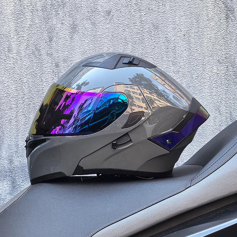 2025 ORZ Latest Motorcycle Helmet Dual Lens Modular Flip Helmet Casco para Motos Off road Racing Helmet Capacetes de Moto
