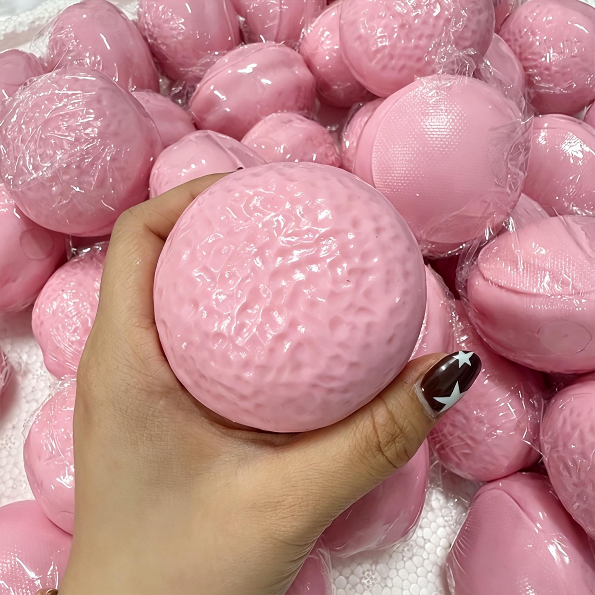 Choco Pie Stressverlichter Speelgoed Zacht Bouwblok Vulling Squishy Knijpbal ASMR Sensorisch Fidget Speelgoed Cadeau voor Volwassenen Tieners. roze