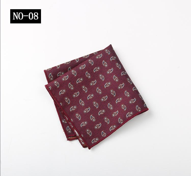 Herren-Taschentuch, Hochzeits-Hochzeits-Bräutigam-Bankett-Zeremonie-Geschäfts-Brusttuch, Kleines quadratisches Tuch, Taschentuch, Hochwertige Polyesterseide
