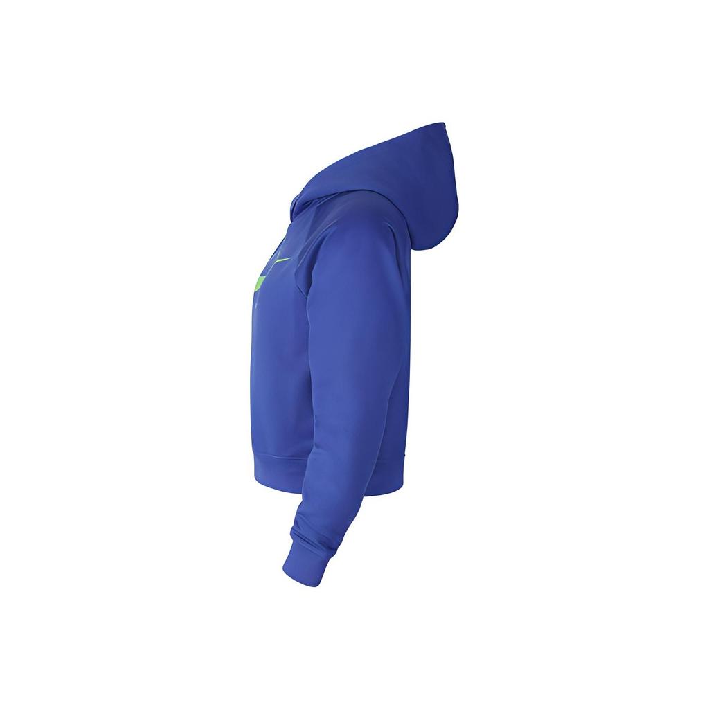 Nike Solid Color Short Sleeve Hooded Sweatshirt Women tops Blue CU5677-430