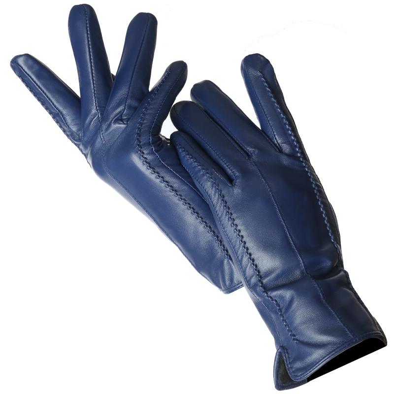 Fashion Women's Gloves Color Sheepskin Winter Warm Thin Touch Screen Gloves High Quality