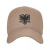 Personalized Flag Of Albania Eagle Baseball Cap for Unisex Women Breathable Albanian Pride Dad Hat Streetwear Snapback Caps