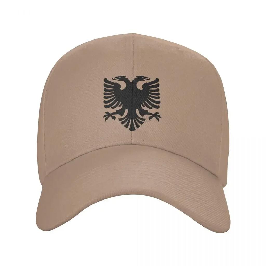 Personalized Flag Of Albania Eagle Baseball Cap for Unisex Women Breathable Albanian Pride Dad Hat Streetwear Snapback Caps