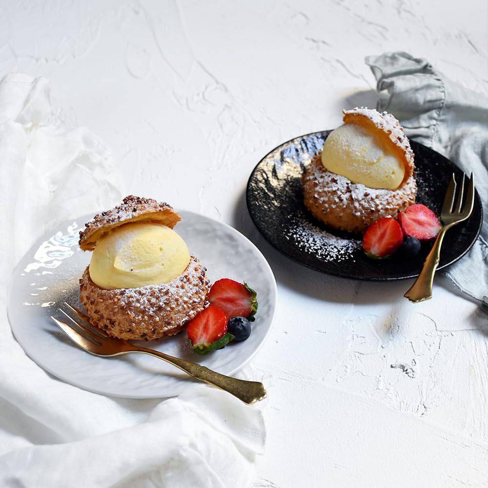 Offizielles YAMATSU STANDARD [Steingut PX 17cm Beilagenteller, 3er-Set] Kleine Teller, Beilagen, Snackteller, Spülmaschinen- und Mikrowellengeeignet, Cera