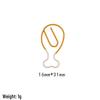 Two-Tone Irregular Metal Paper Clips for Office and Bookmarks