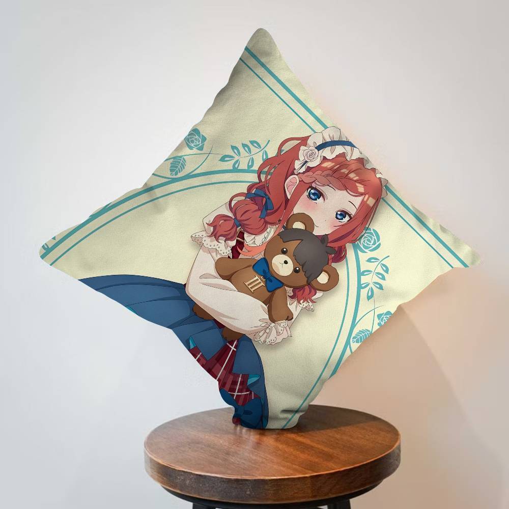 Anime The Quintessential Quintuplets Personalized Picture Text Home Decorative Pillows Household Gifts Xcm