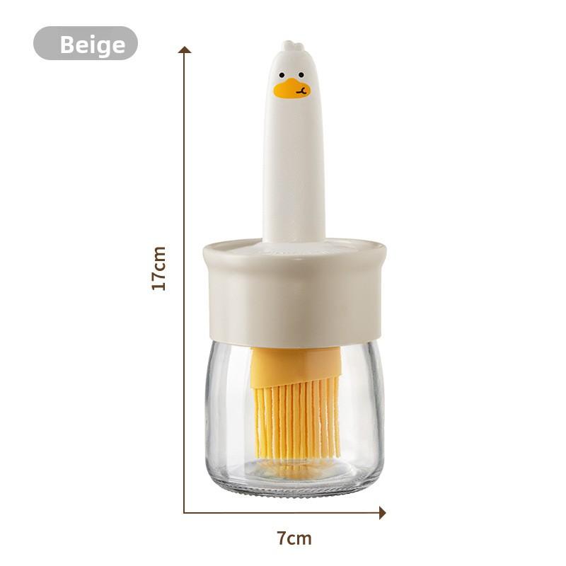

Силиконовая Кухня Силиконовая Стеклянная Интегрированная Бутылка для Масла Кисть, Кисть для Масла, Бытовая Бутылка для Барбекю, Устойчивая к Высоким Температурам бежевый