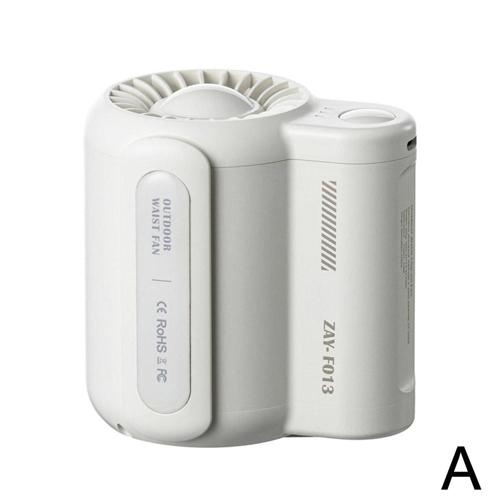 Portable Waist Hanging Fan 3 Speeds Strong Airflow Wearable Personal Clip Fan Rechargeable Cool Fan Under Shirt