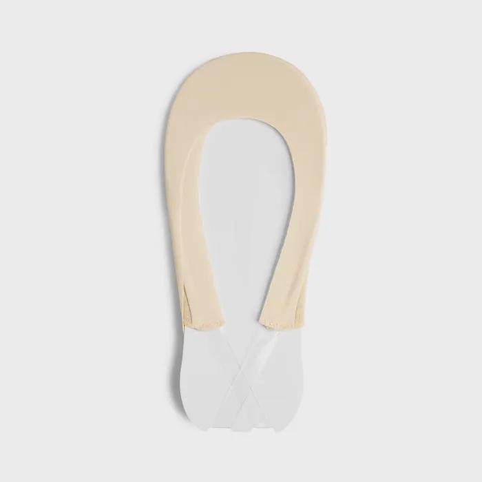Seamless transparent strap fake socks