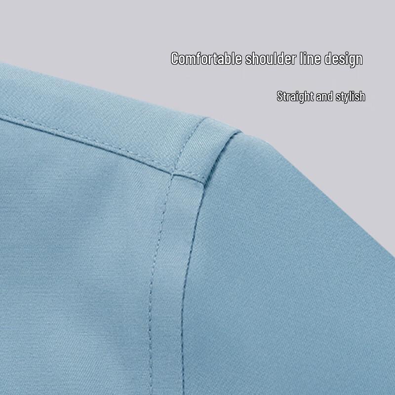 Hodo Men's Solid Color Business Casual Long Sleeve Shirt