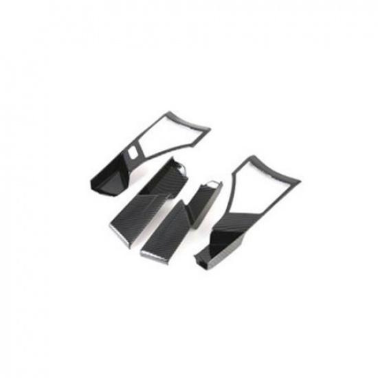 Carbon Fiber 4X Inner Door Handle Bowl Cover Trim For Mazda 3 Axela 2020-2023