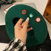 Christmas Beret Vintage Female Winter Warm Hat Student Cap Painter Hats For Women Raiment Xmas  Year Decoration
