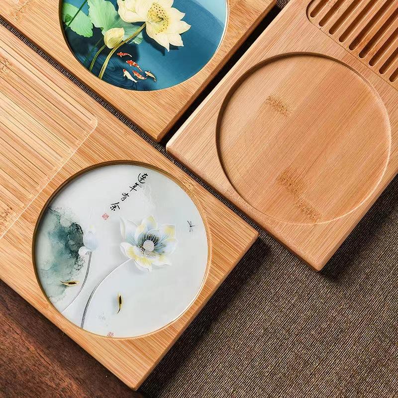 Teeset Teeteller Teller rechteckig mini klein trockene Blase schlicht Zuhause Tablett Teetisch